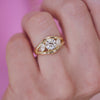 Custom Heirloom Round and Marquise Engagement Ring