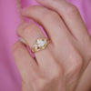 Custom Heirloom Round and Marquise Engagement Ring
