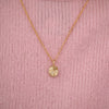 Custom Oval Wave & Wheat Engraved Pendant