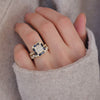Custom Radiant Cut Asscher, Pave and Deco Brick Stacking Set