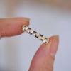 Custom Radiant Cut Asscher, Pave and Deco Brick Stacking Set
