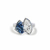 Custom Geometric Toi et Moi Diamond Ring