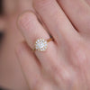 Deco Asscher Cut Diamond Mosaic Ring