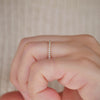 Delicate French Pavé Eternity Diamond Wedding Ring
