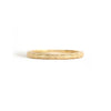 14k yellow gold flower-engraved stacking ring.