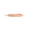 14k rose gold delicate floral engraved stacking wedding band.