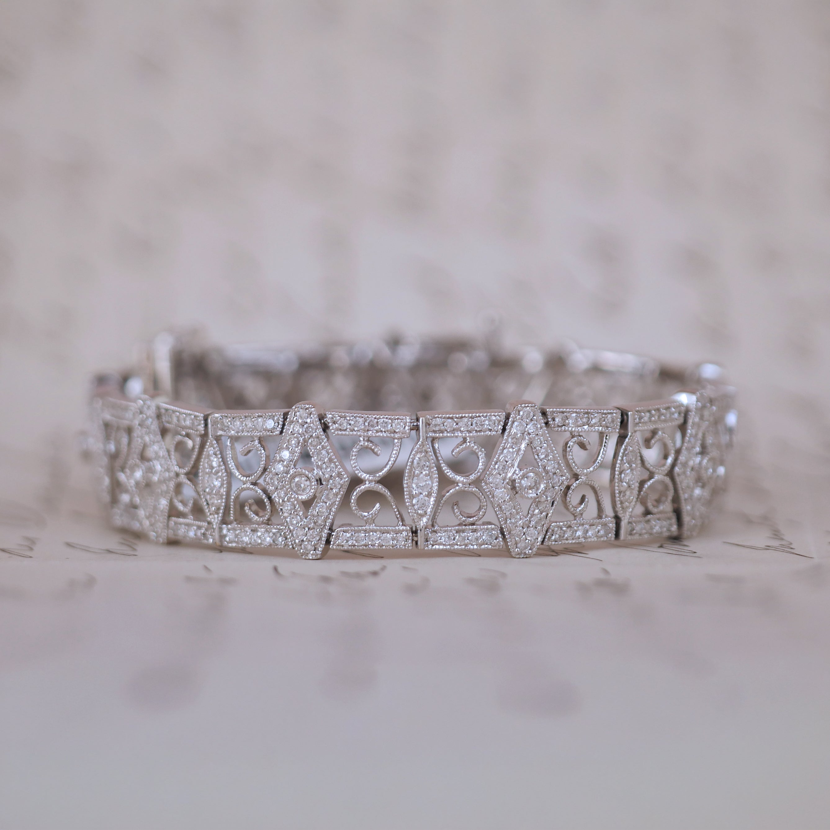 Diamond Filigree Bracelet