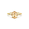 Oval Peach Sapphire Wild Vine Ring