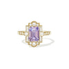 1.56 ctw Emerald Cut Violet Purple Sapphire