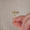 Elongated Hexagon Emerald Ballerina Diamond Mosaic Ring
