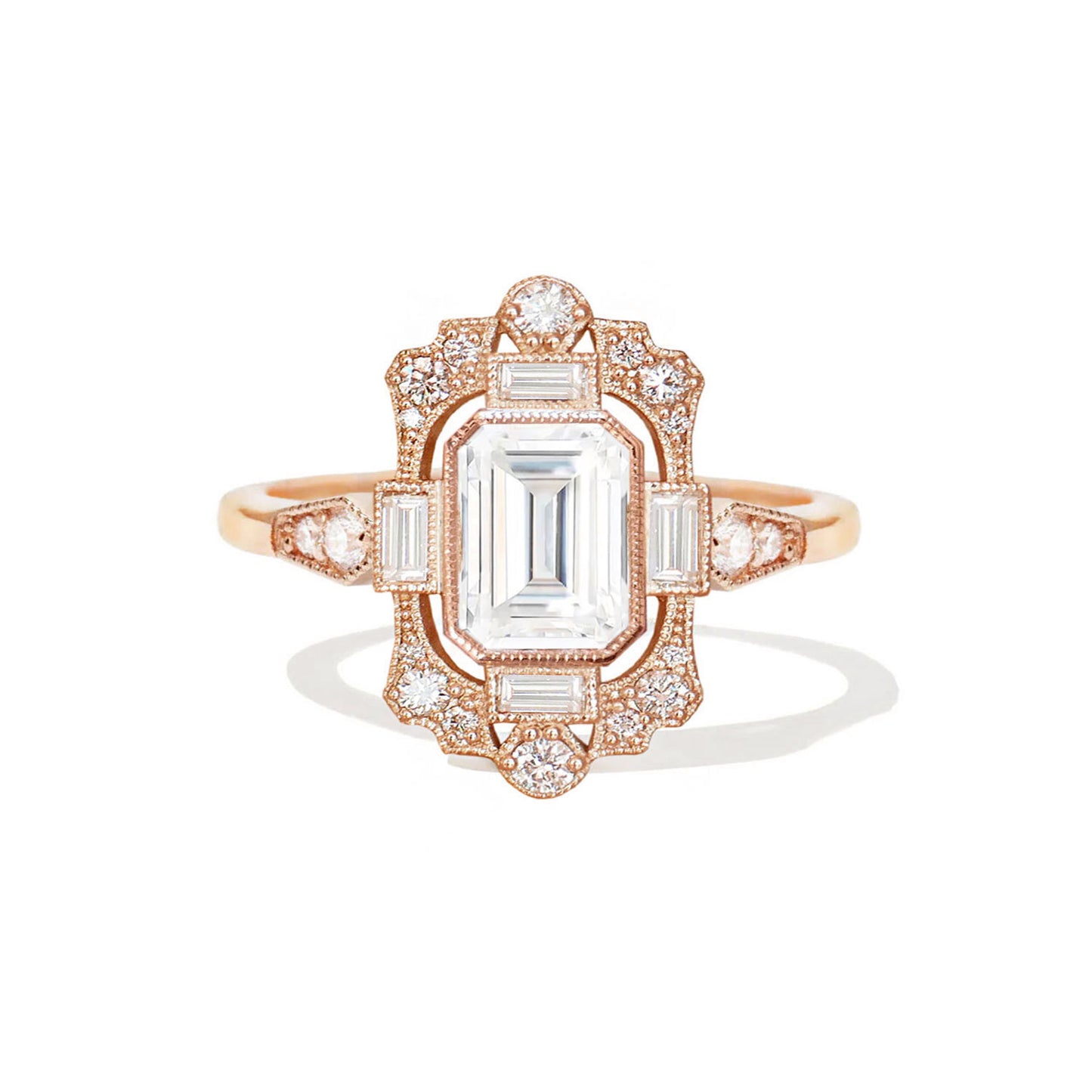 Fairmont Moissanite Diamond Mosaic Ring