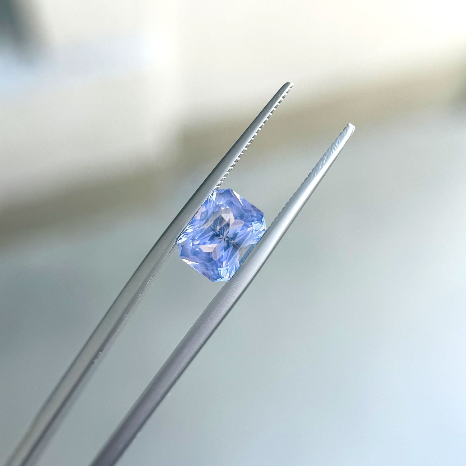 3.05 Radiant Cut Violet Purple Sapphire