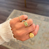Radiant Cut Sage Green Sapphire Solitaire