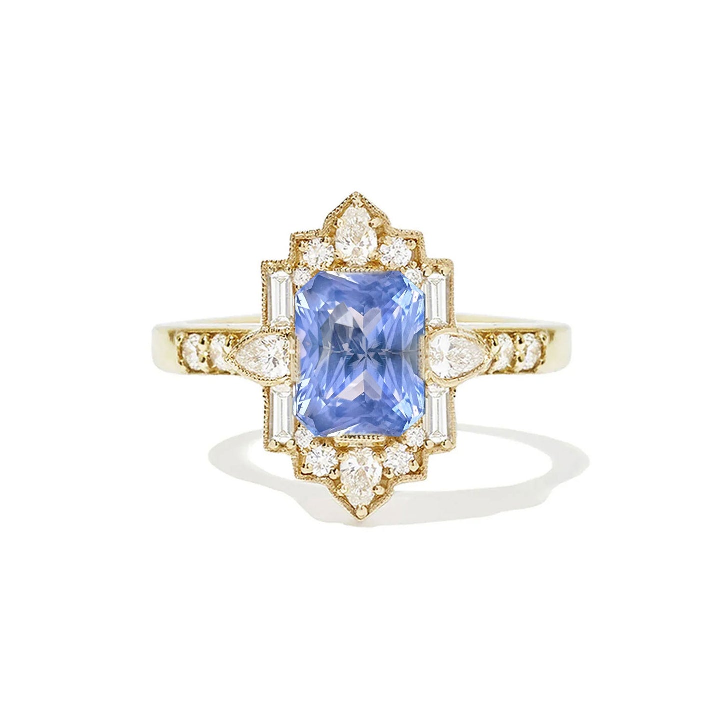3.05 Radiant Cut Violet Purple Sapphire
