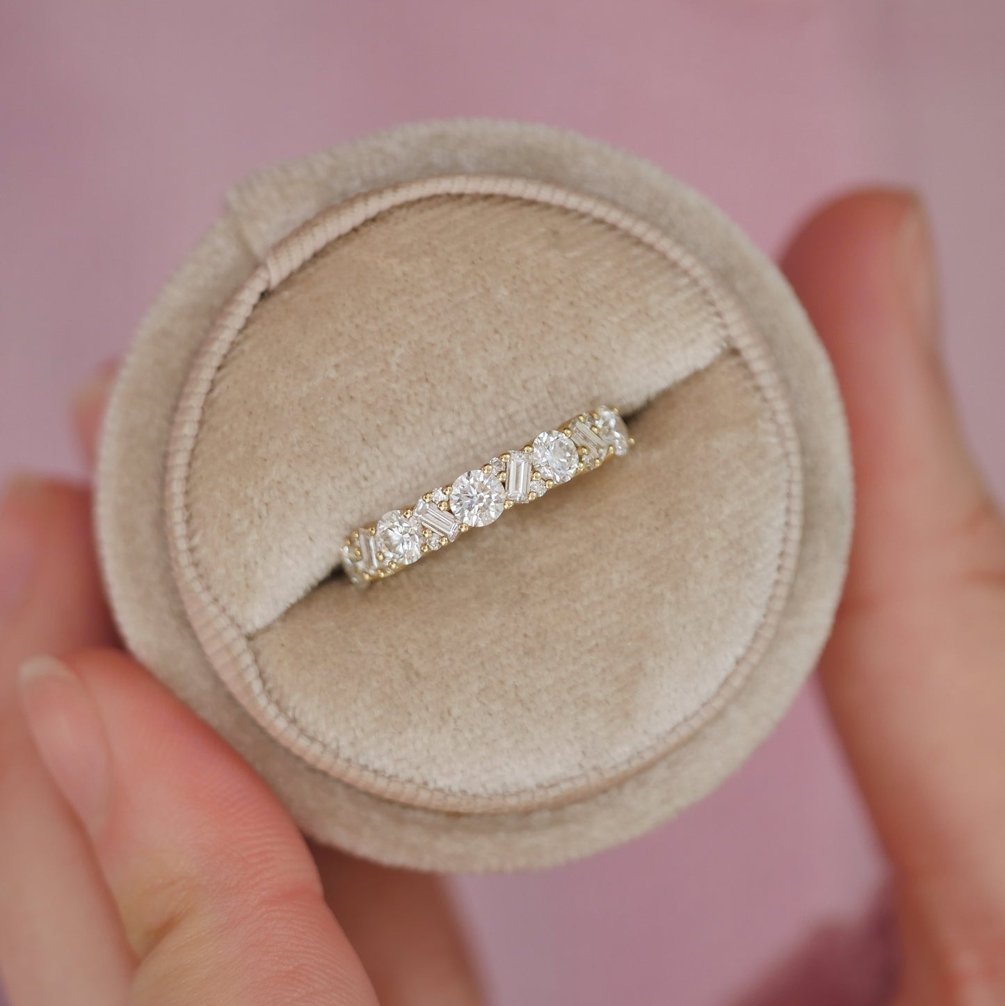 Luxe Diamond Mosaic Confetti Band
