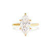 Custom Marquise Solitaire Diamond Ring