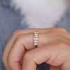 Oval, Emerald & Pear Diamond Mosaic Band