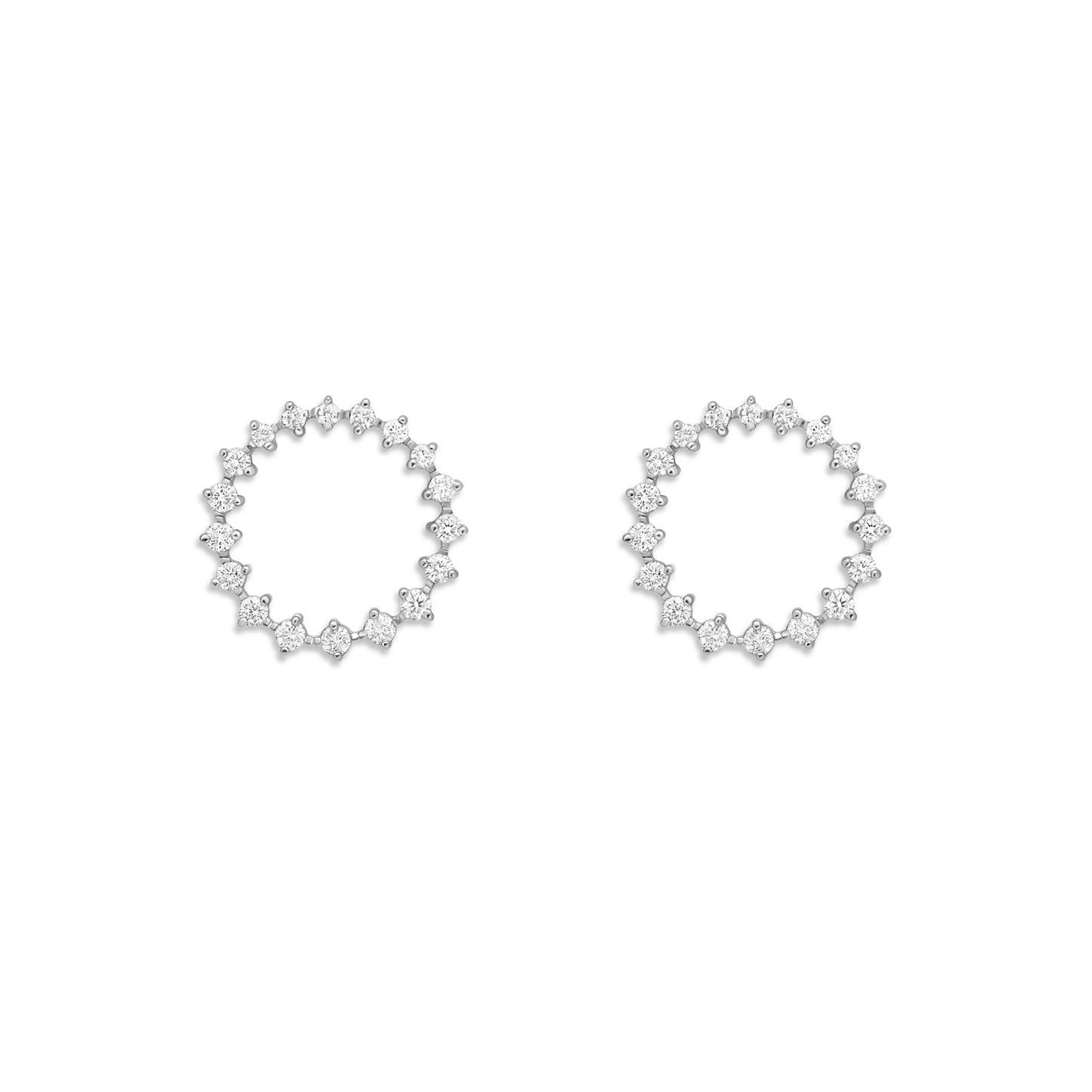 Diamond Wreath Stud Earrings