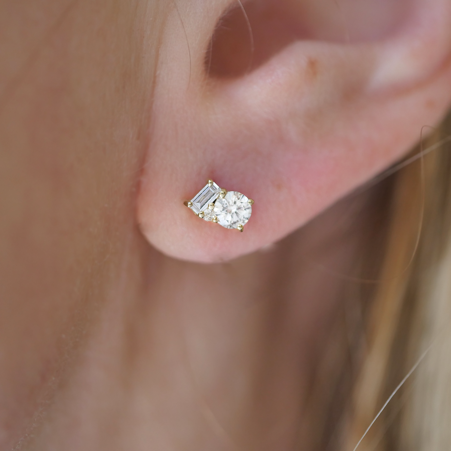 Diamond Confetti Stud Earrings