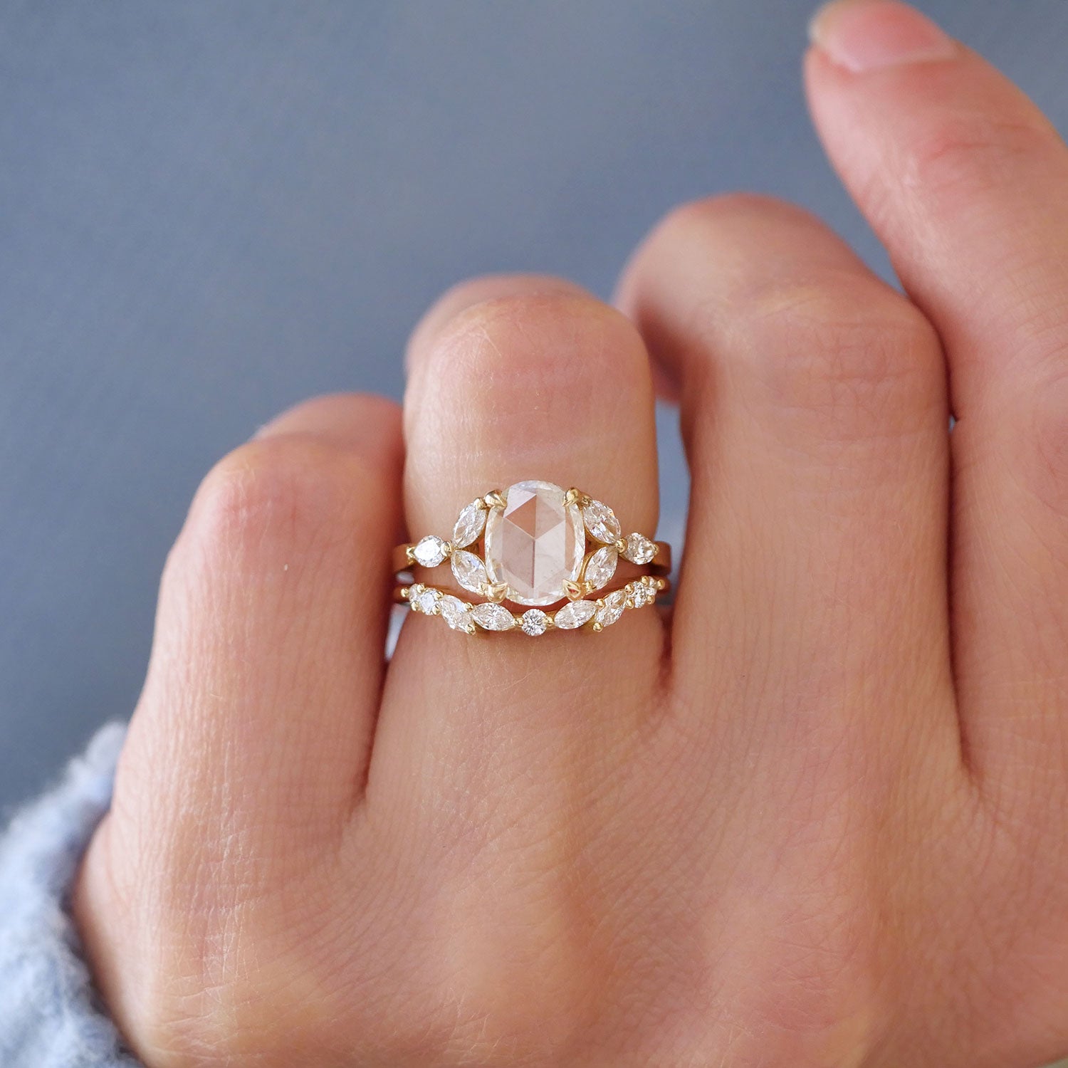 Marquise & Round Contour Band