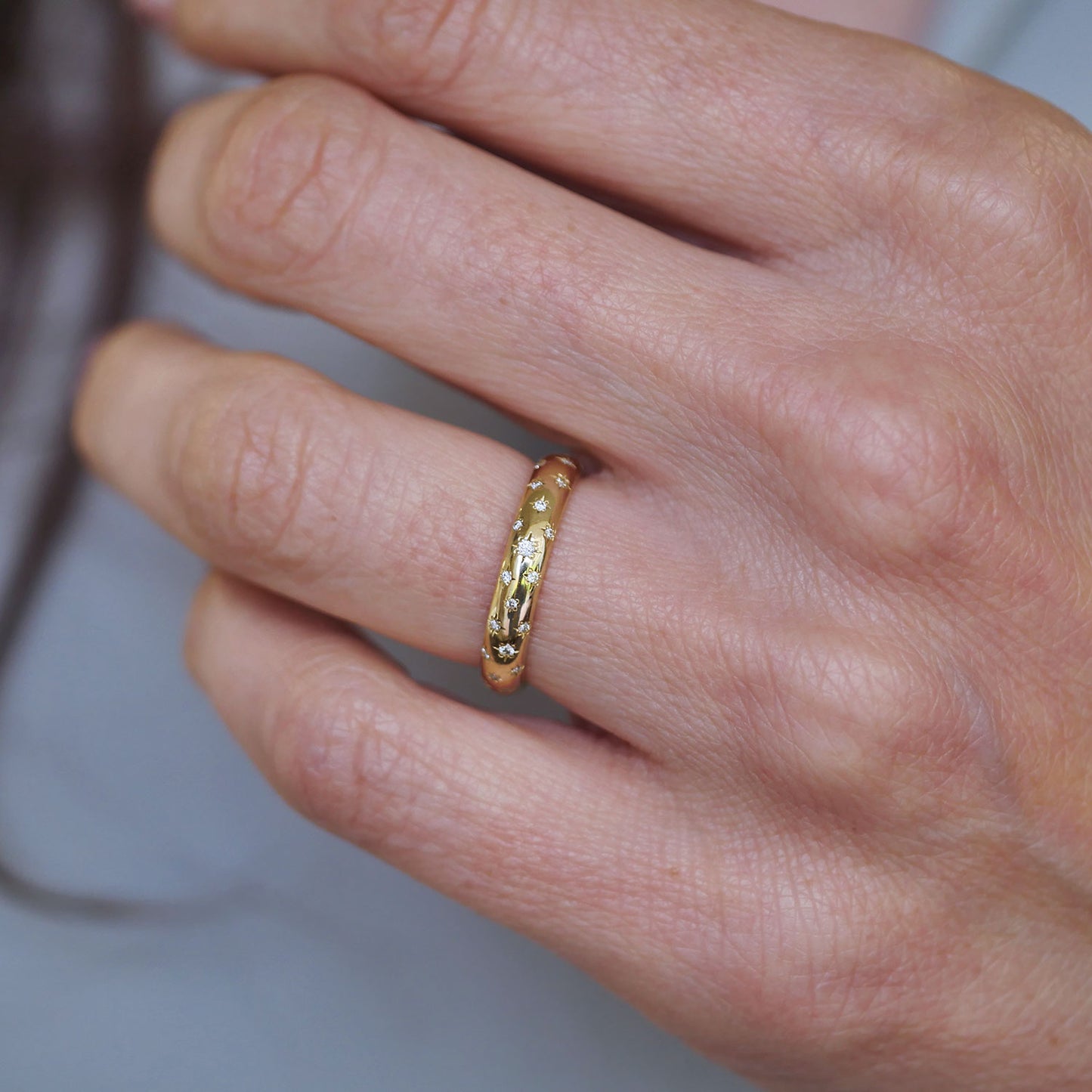Twilight Diamond Band (High Polish)