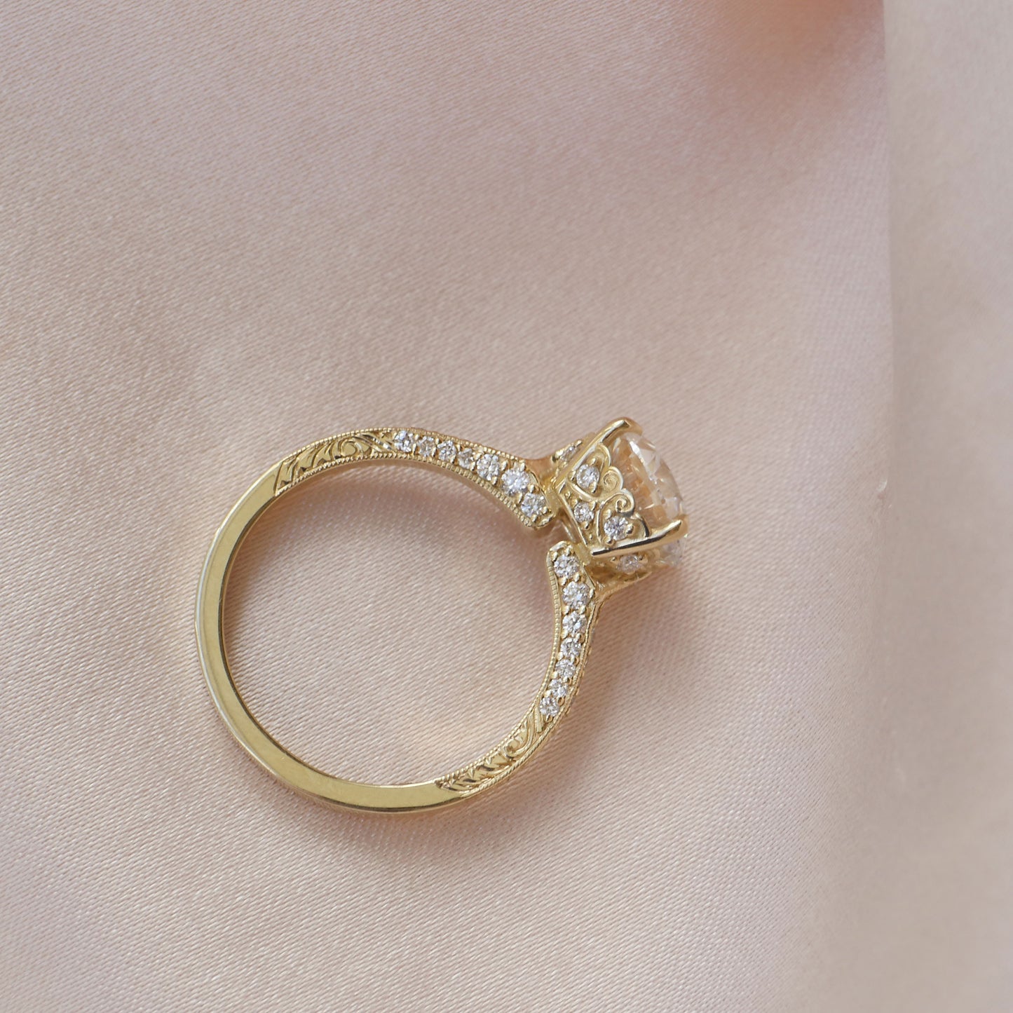 Starfall Oval Cut Diamond Ring