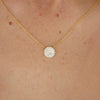 Round Shape Brilliant Cut Diamond Mosaic Pendant
