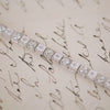Antique Platinum and Diamond Line Bracelet
