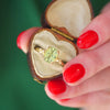Oval Opalescent Green Sapphire Wild Vine Ring