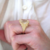 12.00 ctw Feather Emerald Cut Diamond Ring