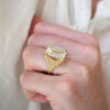 12.00 ctw Feather Emerald Cut Diamond Ring