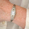 Antique Gruen Platinum 1.00 CTW Diamond Cocktail Watch