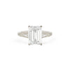 Plumeria Emerald Cut Diamond Ring