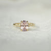 Peach/Pink Sapphire Wild Vine Diamond Ring
