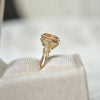 Peach/Pink Sapphire Wild Vine Diamond Ring