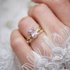 Radiant Pink Sapphire Wild Vine Diamond Ring
