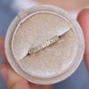 Rose Cut & Round Milgrain Diamond Mosaic Ring