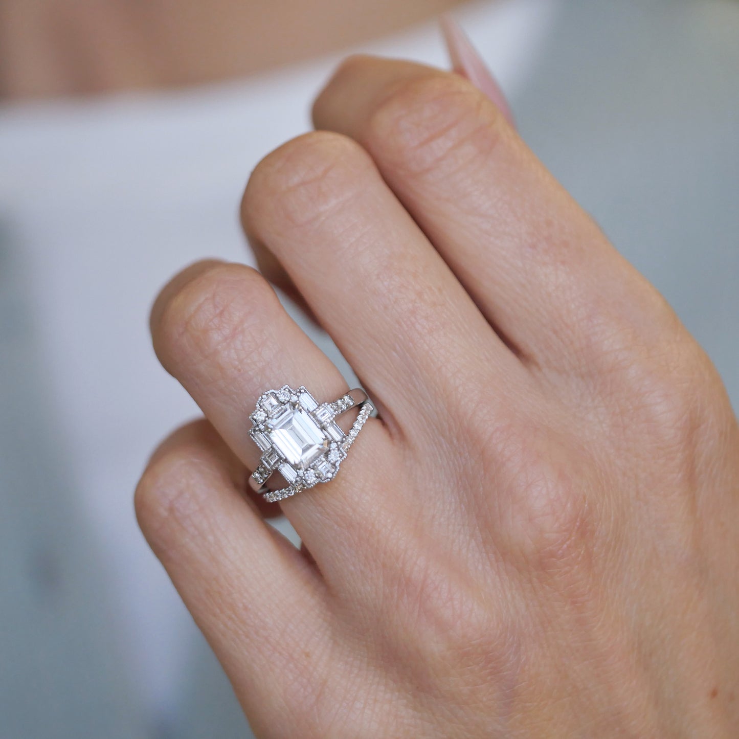 Round Pave Contour Band