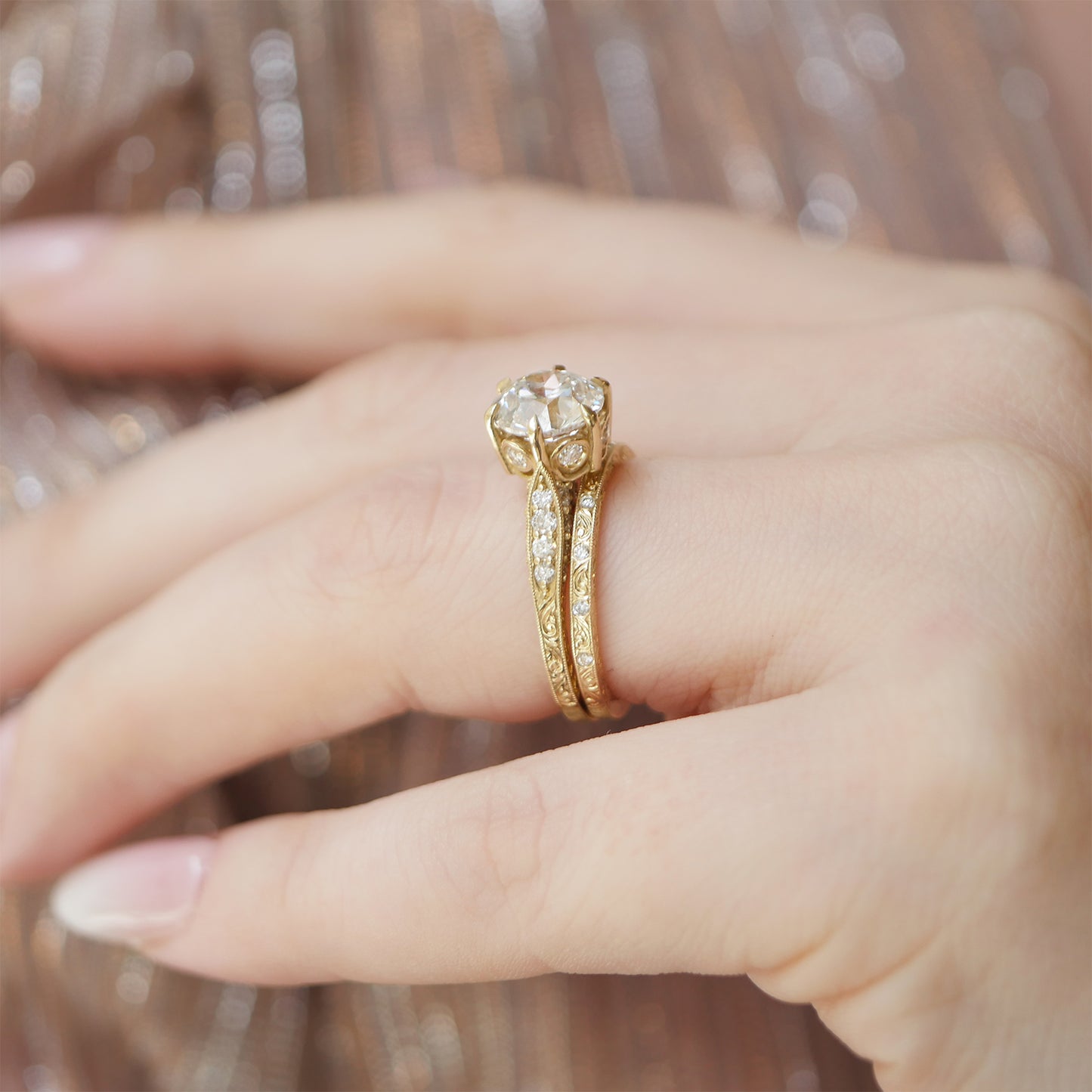 Starlace Old European Cut Diamond Ring