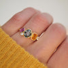 Sapphire Cluster Ring