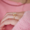 Split Shank Old European Cut Lab Diamond Solitaire