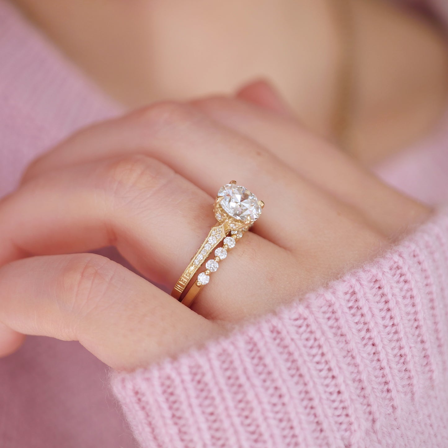Starfall Old European Cut Diamond Ring