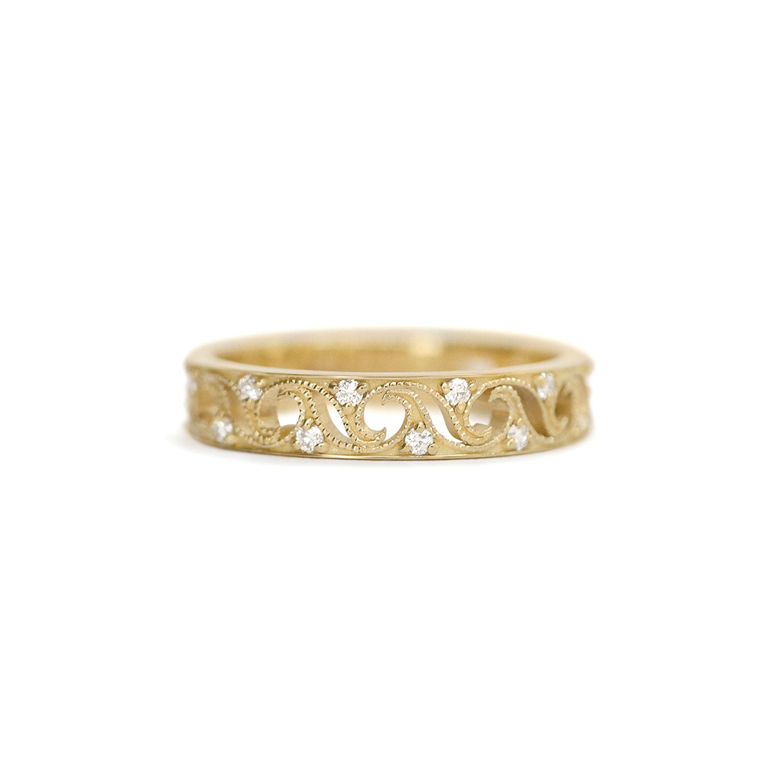 Wave Diamond Ring