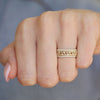 Wave Diamond Ring