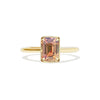 2.04 Emerald Cut Orangy Brown Sapphire