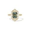 2.25 Emerald Cut Bi Color Green Yellow Sapphire
