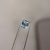 2.20 Carre Cut Blue White Bi-Color Sapphire