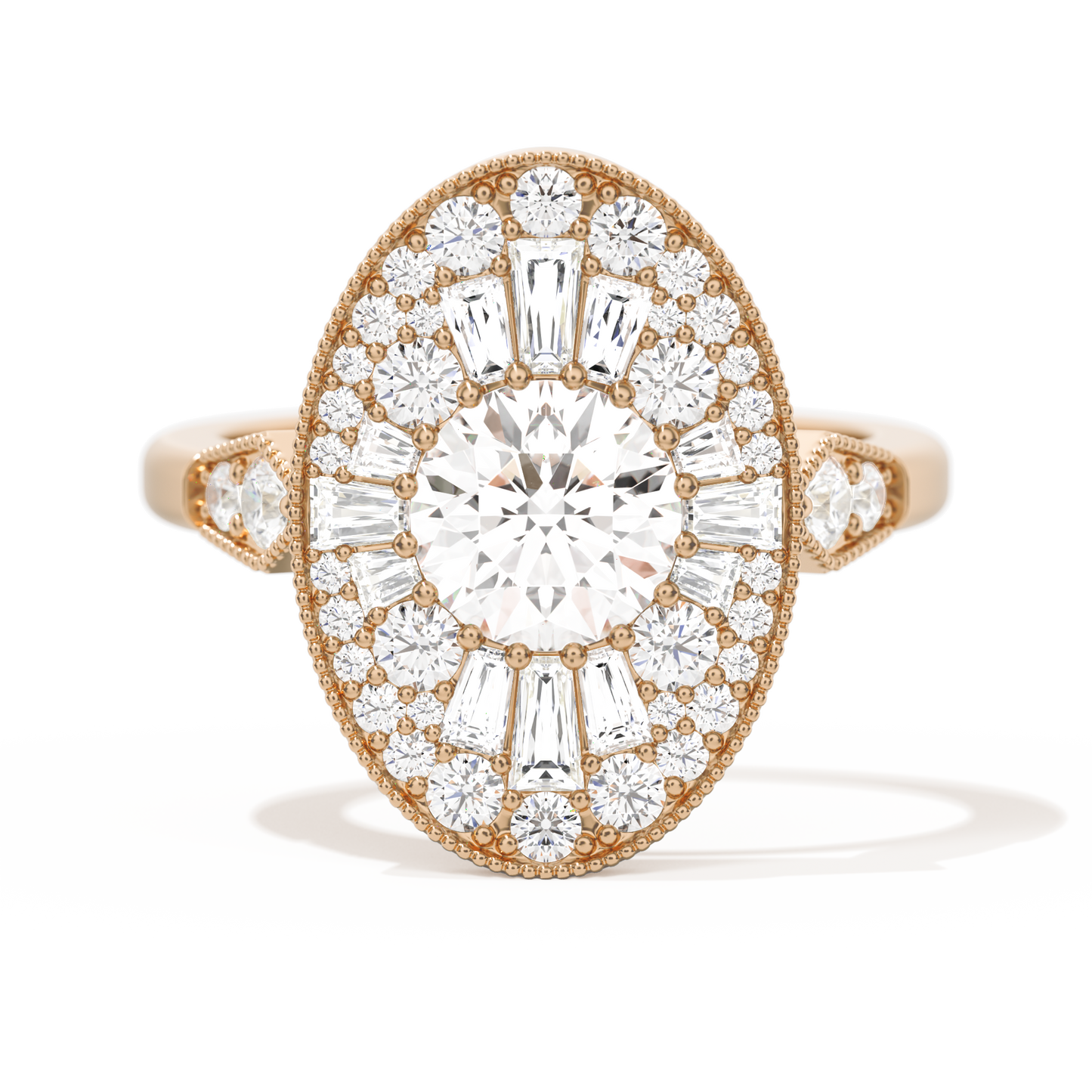 Oval Ballerina Round Center 1.00 ctw.