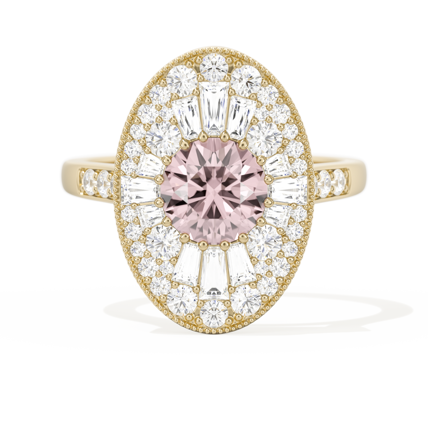 Oval Ballerina Round Center 1.00 ctw.