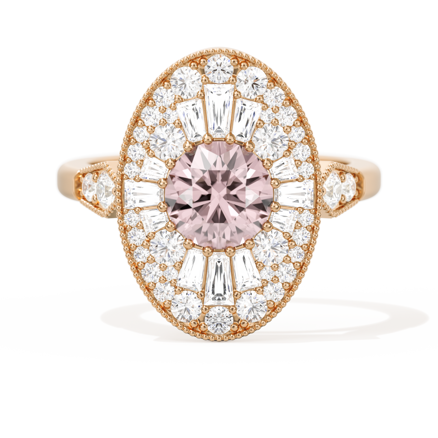 Oval Ballerina Round Center 1.00 ctw.